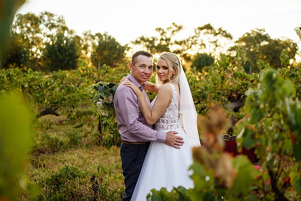 Stacey and Nathan's wedding at The Wild Vine Vineyard  Wagga.