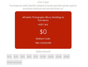 eGift Cards... Gift Vouchers that are emailed out.