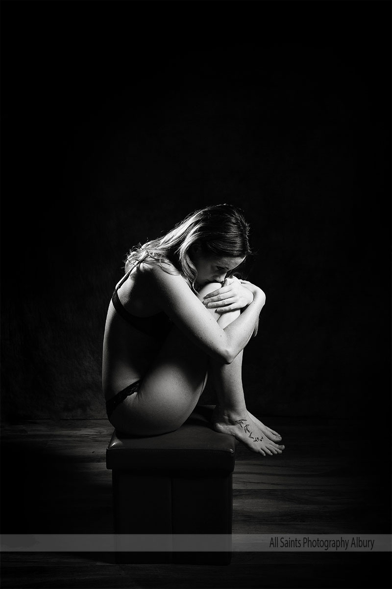 Why Boudoir Photography is One of the Most Empowering Experiences You Can Gift Yourself | allsaintsphotography-albury-black-white-boudoir-0003.JPG